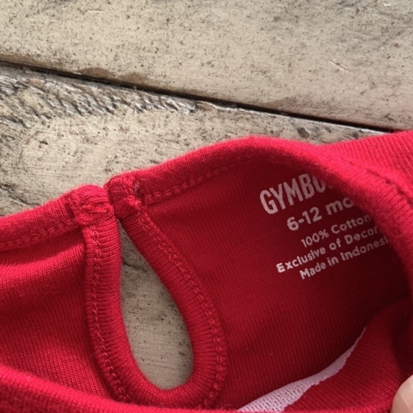 Gymboree Holiday Panda Red T-Shirt Top 6 12 months NWOT - Picture 3 of 4